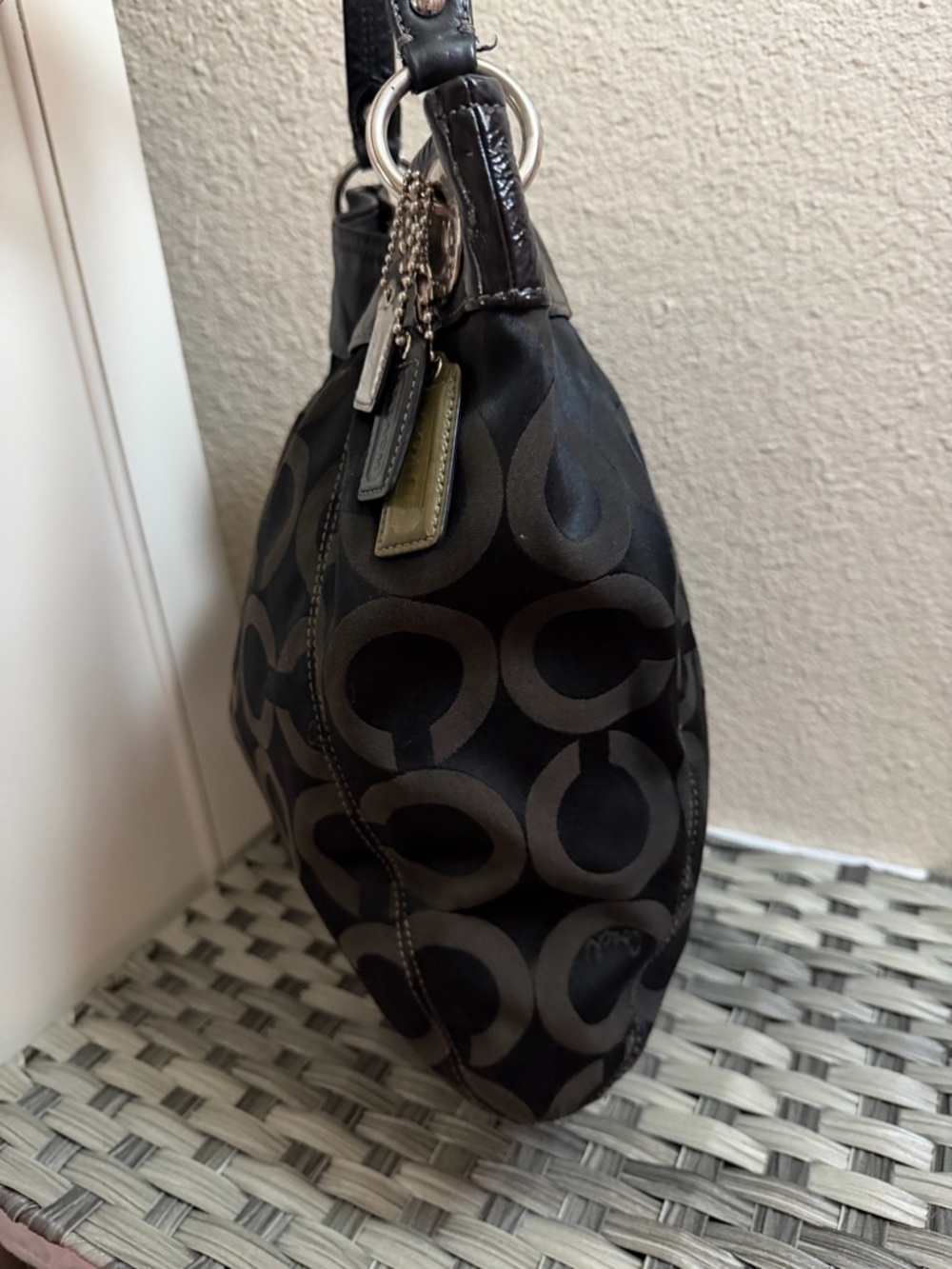 Coach Madison Black Shoulder Bag with Crossbody Strap - Style 14580 - Picture 12 of 16